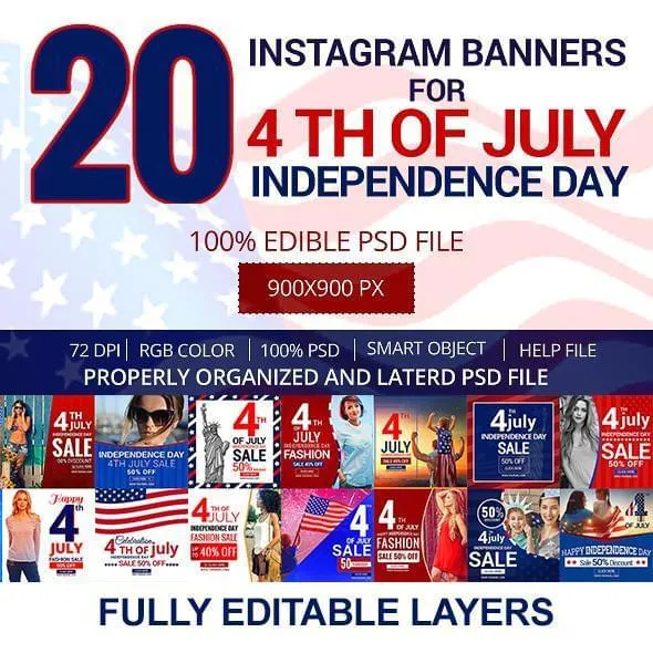 4th July 20 - Instagram Banners