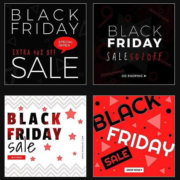 50 - Black Friday Instagram Banners